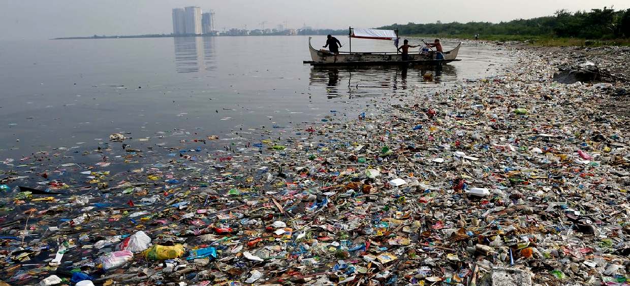 Modern society creates huge rivers of waste that washes out to sea and kills marine life