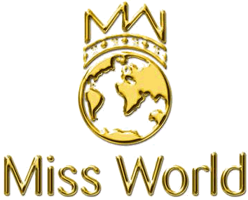 Miss World crown and planet earth beauty contest logo
