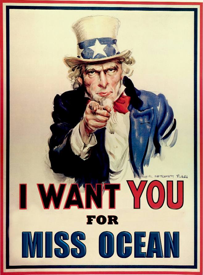 Uncle Sam wants you to enter the Miss Ocean water sports pageant