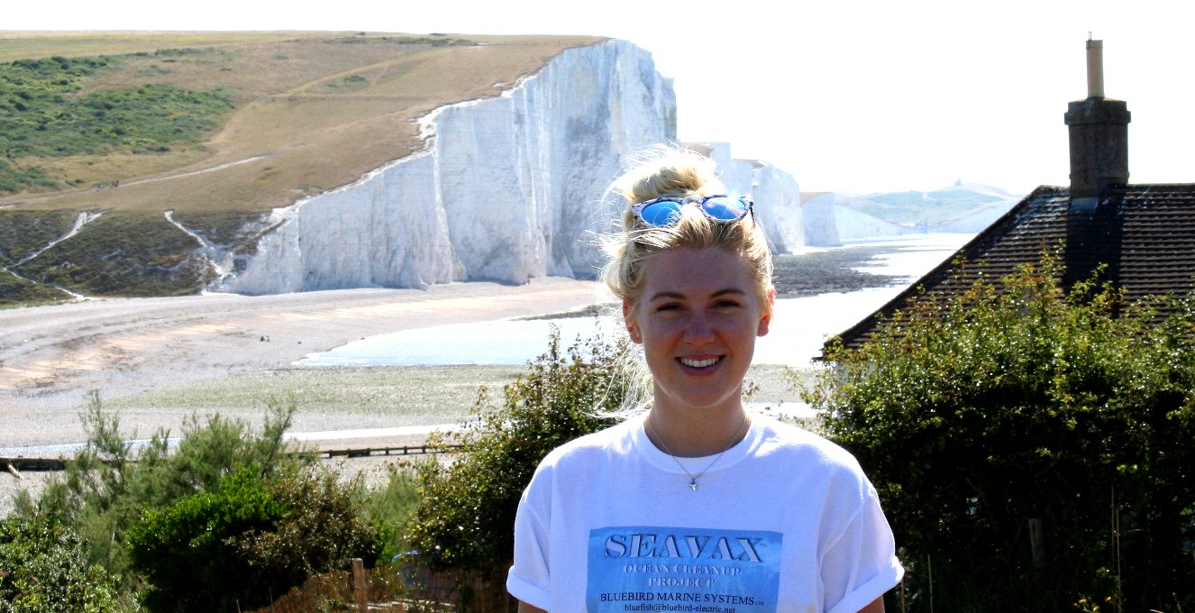 Emily Hoad, Marine Biologist and Oceanographer Seaford Head, English Channel