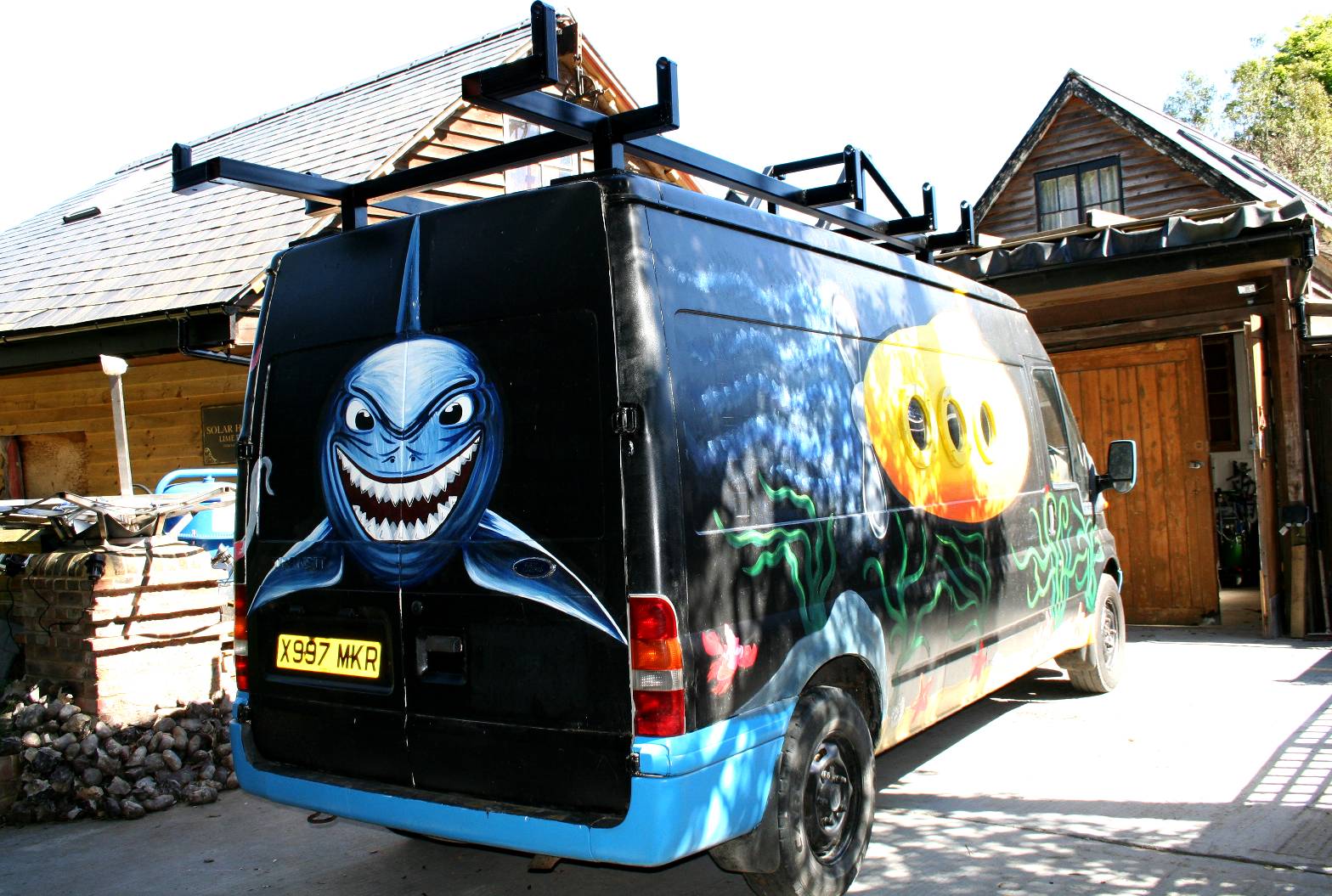 Conversion of a Ford Transit to a mobile electricity generator