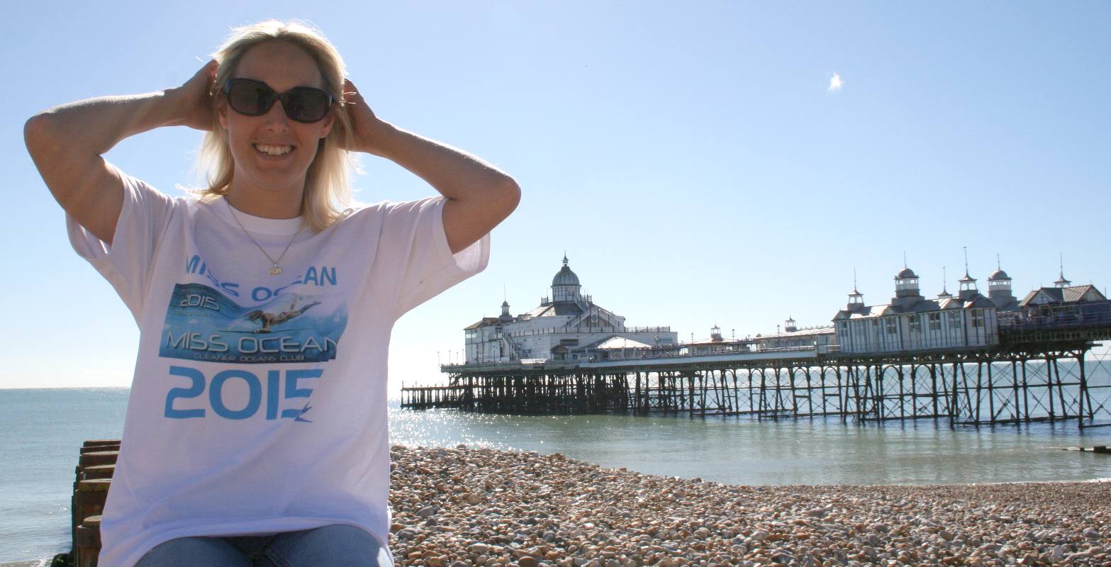 Hayley Stebbings at Eastbourne pier in September 2015
