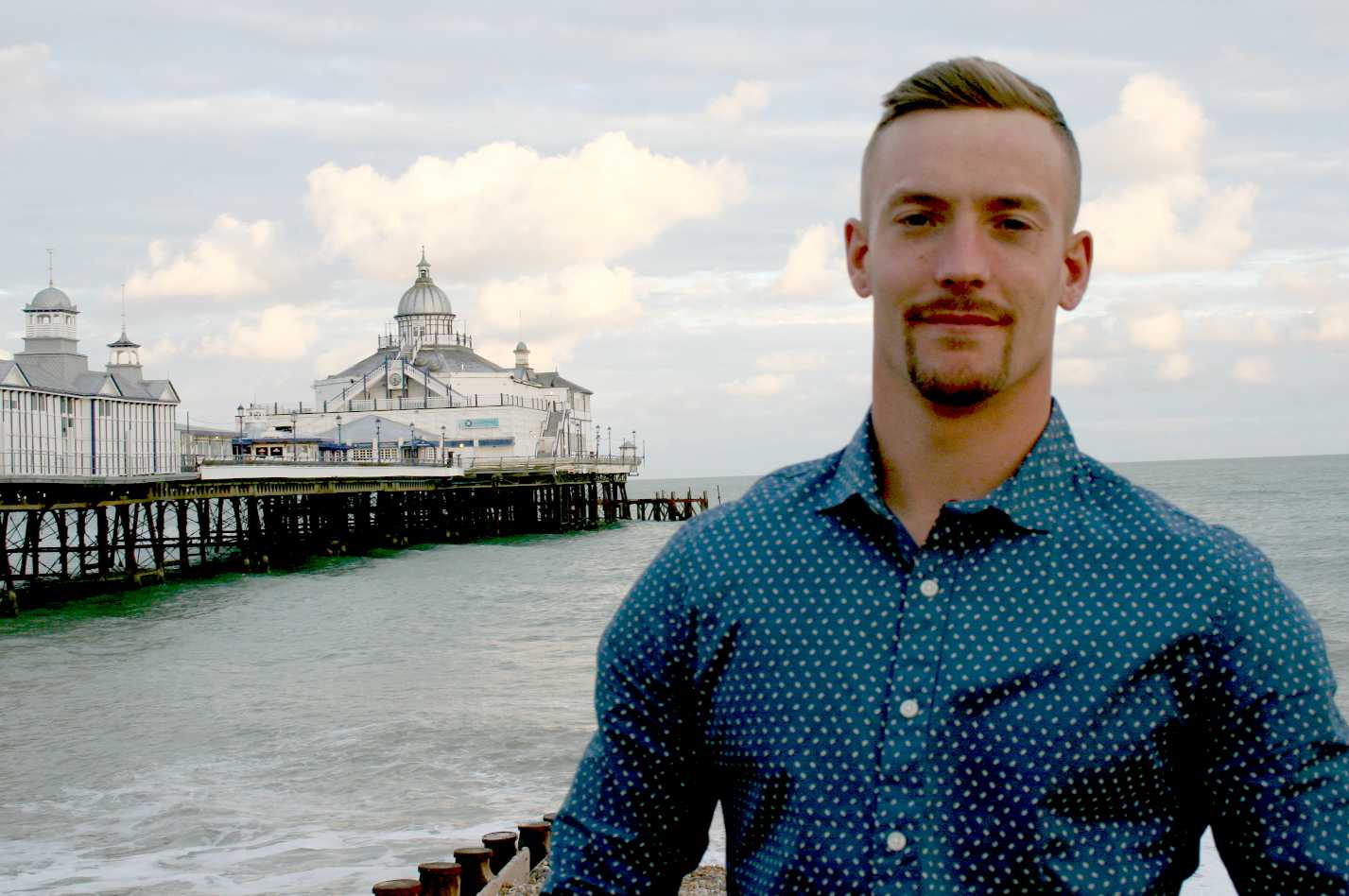 Terry Valeriano checking out Eastbourne pier in September of 2015