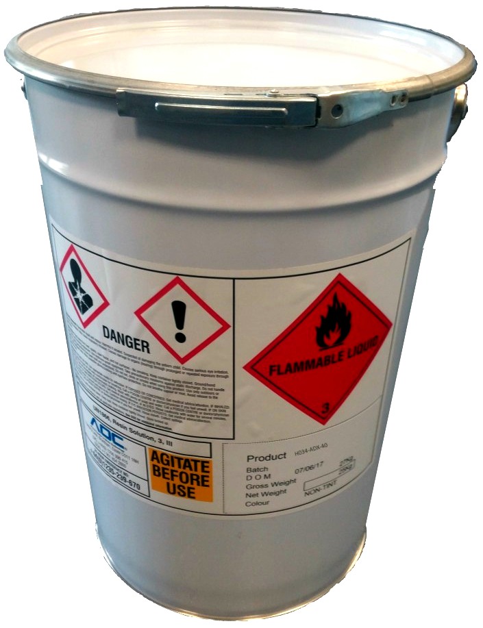Vinlyester marine laminating resin 20kg drum lloyds approved
